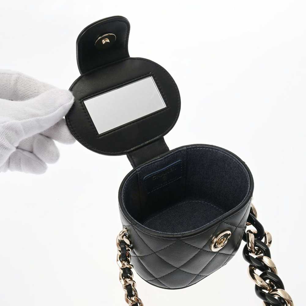 Chanel Chanel Matelasse Vanity Chain Shoulder Bla… - image 10