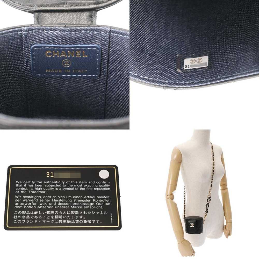Chanel Chanel Matelasse Vanity Chain Shoulder Bla… - image 12