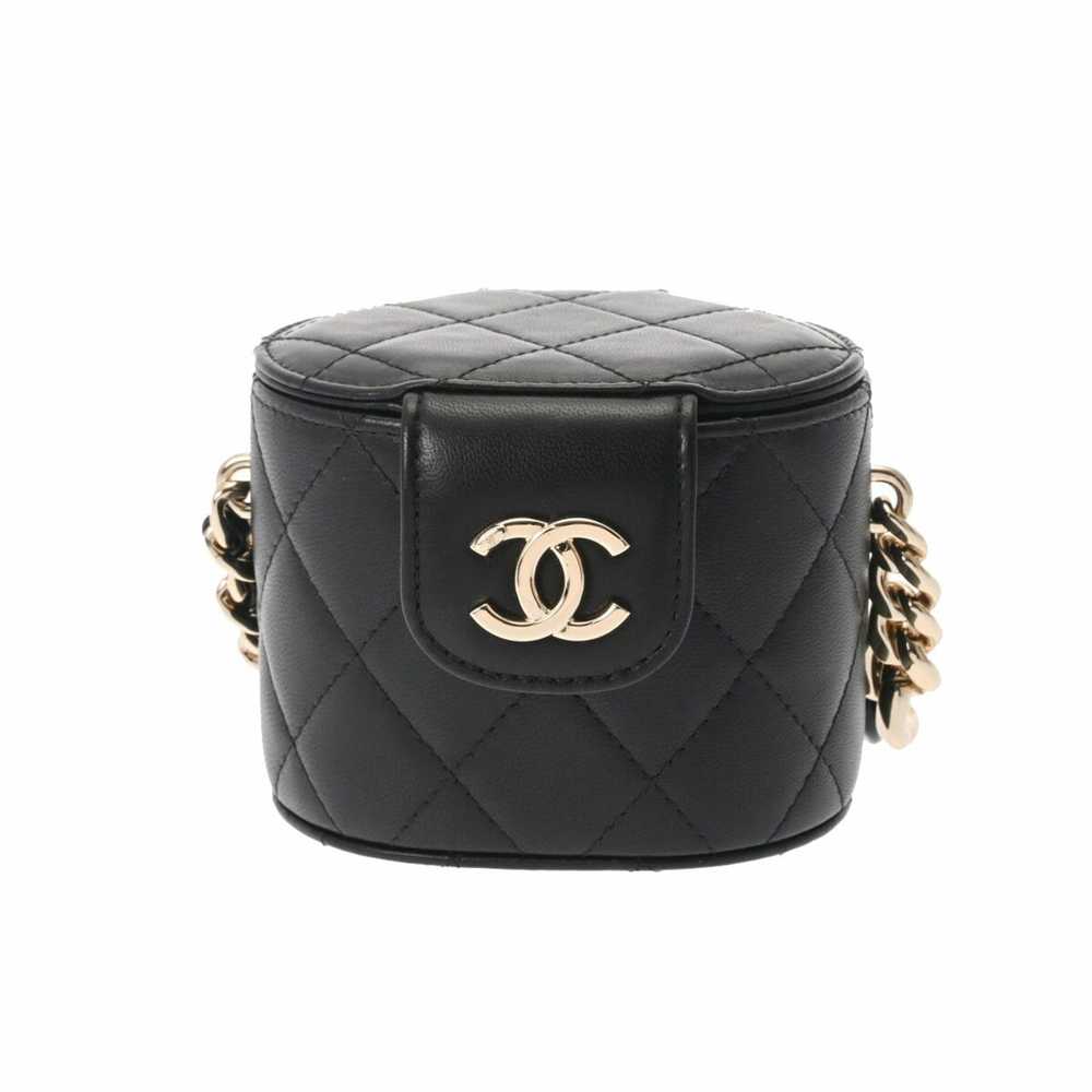 Chanel Chanel Matelasse Vanity Chain Shoulder Bla… - image 1