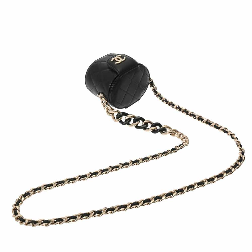 Chanel Chanel Matelasse Vanity Chain Shoulder Bla… - image 3