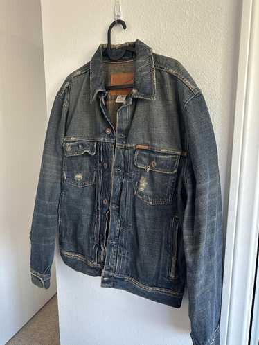 Ezra Fitch Destroyed Premium Denim Jacket ( Men)(id:979370