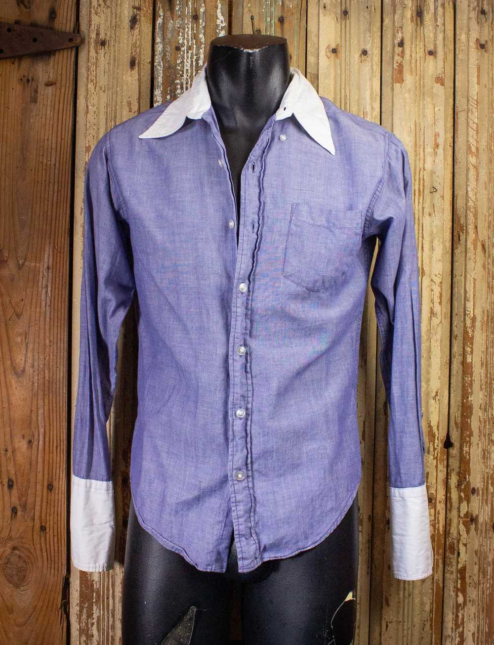 Vintage Vintage The Mod by Campus Button Up Shirt… - image 1