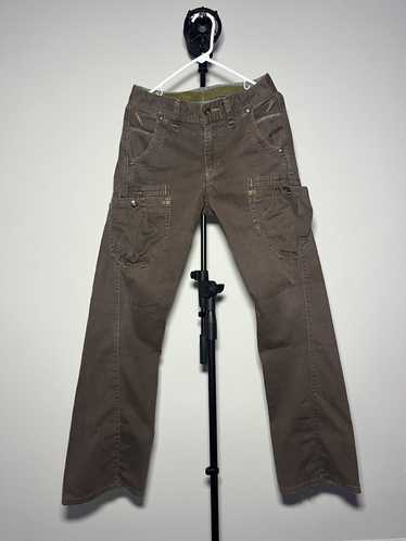 y2k EDWIN flare cargo pants brown古着屋で購入 - ワークパンツ