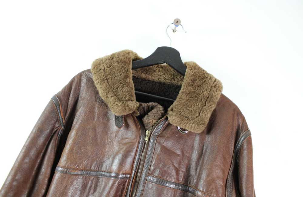 Vintage Vintage Shearling Leather Jacket - image 2