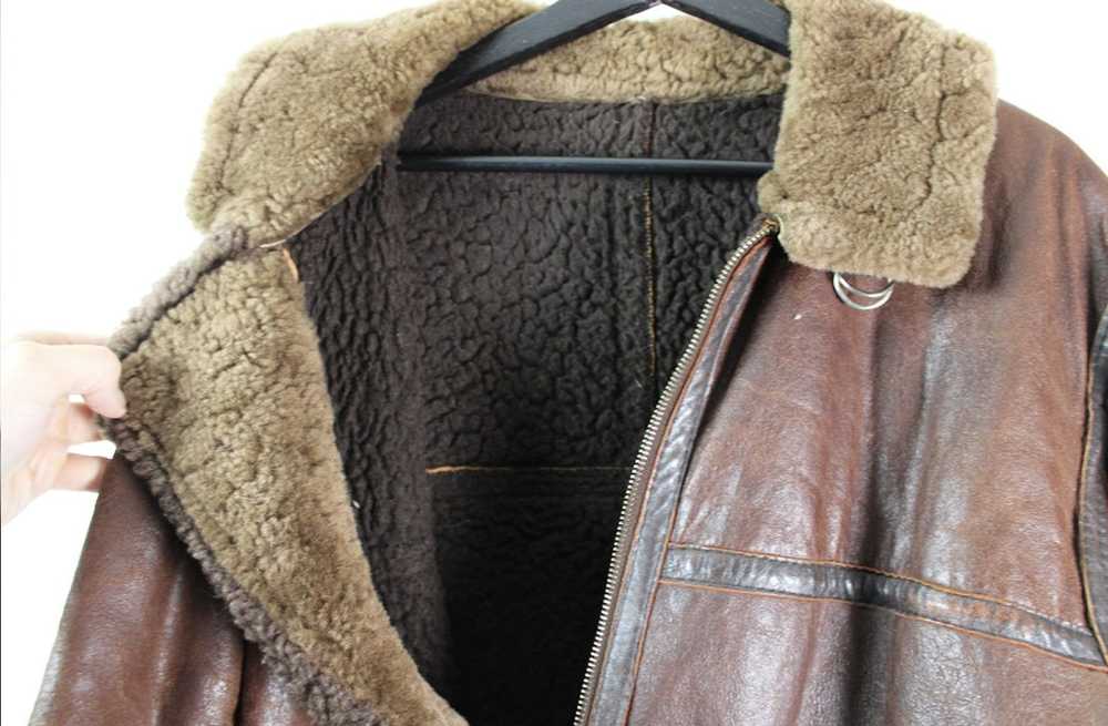 Vintage Vintage Shearling Leather Jacket - image 6