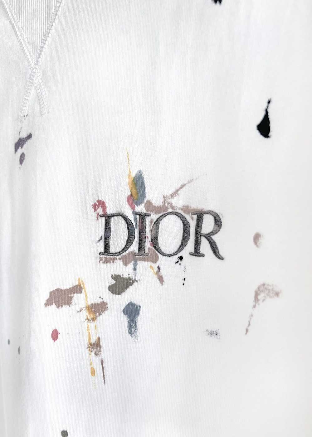 Dior Dior 2021 White Paint Splatter Logo T-shirt - image 3