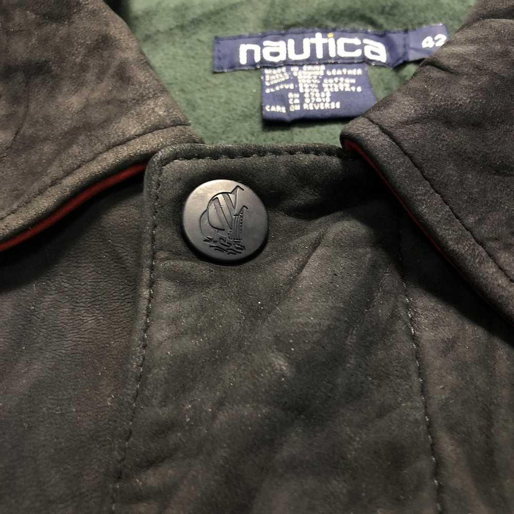 Nautica × Vintage Vintage Nautica Leather Jacket - image 5