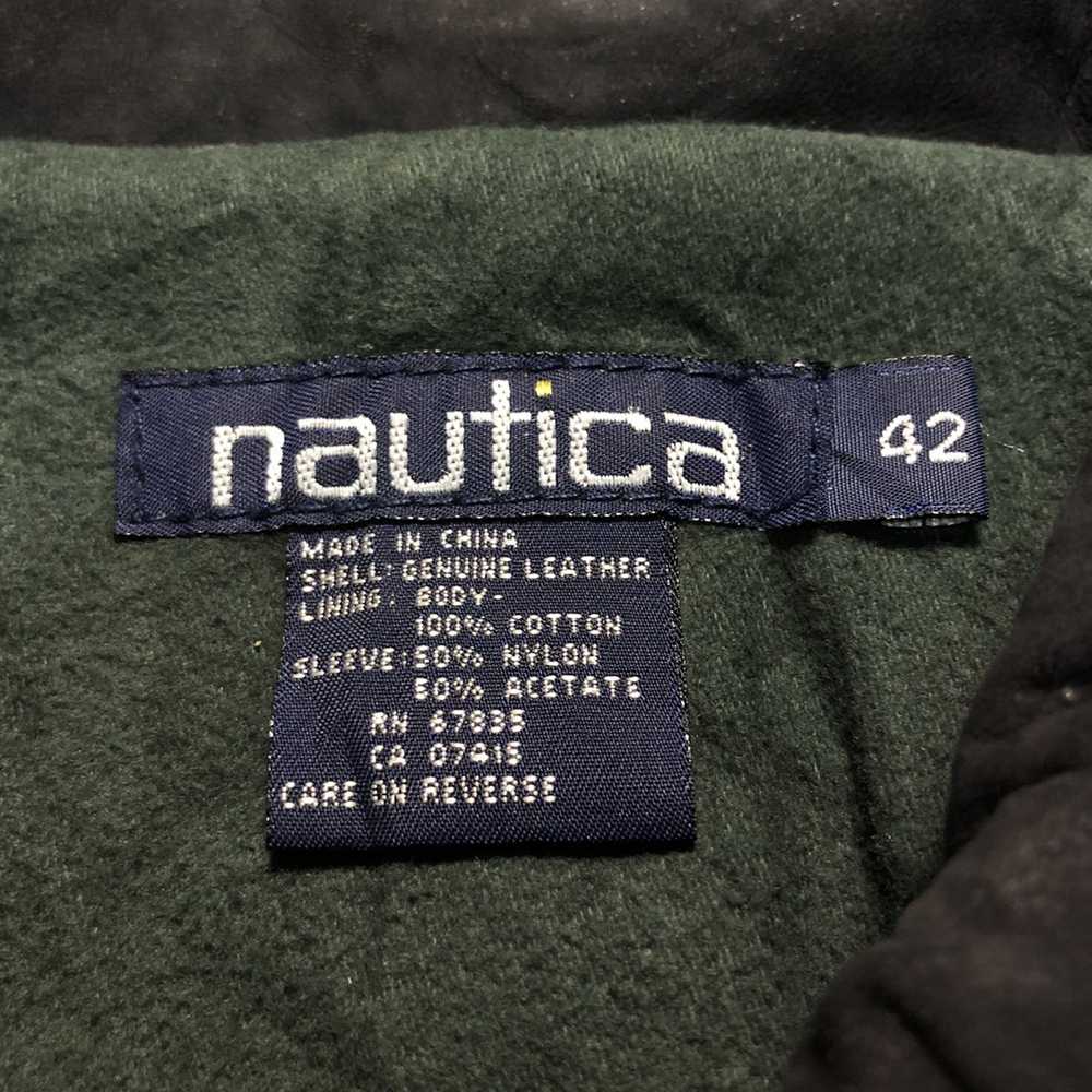 Nautica × Vintage Vintage Nautica Leather Jacket - image 6