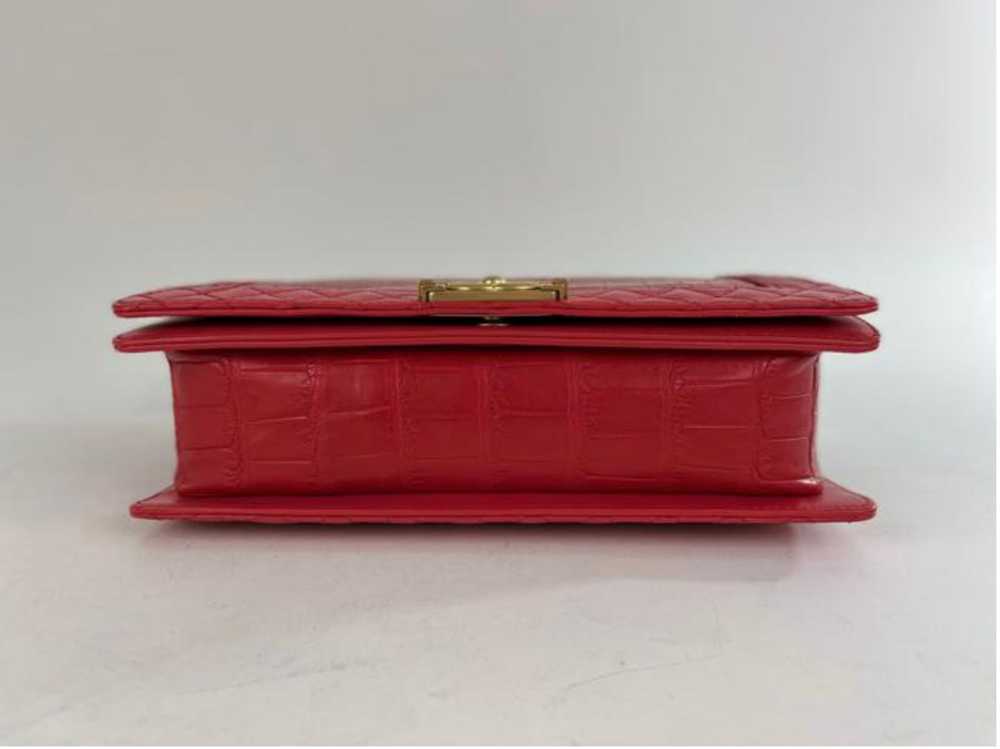 Chanel Chanel Rare Alligator Boy Bag in Red - image 6