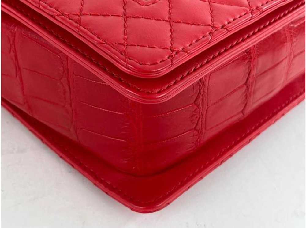 Chanel Chanel Rare Alligator Boy Bag in Red - image 7