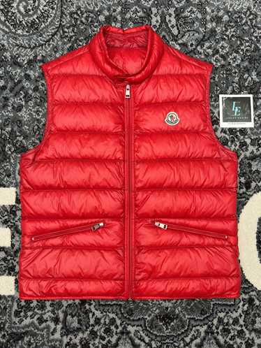 Moncler gui sales gilet red