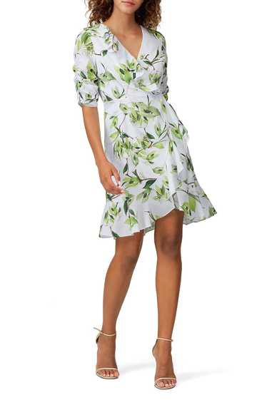 Adrianna Papell Floral Faux Wrap Dress