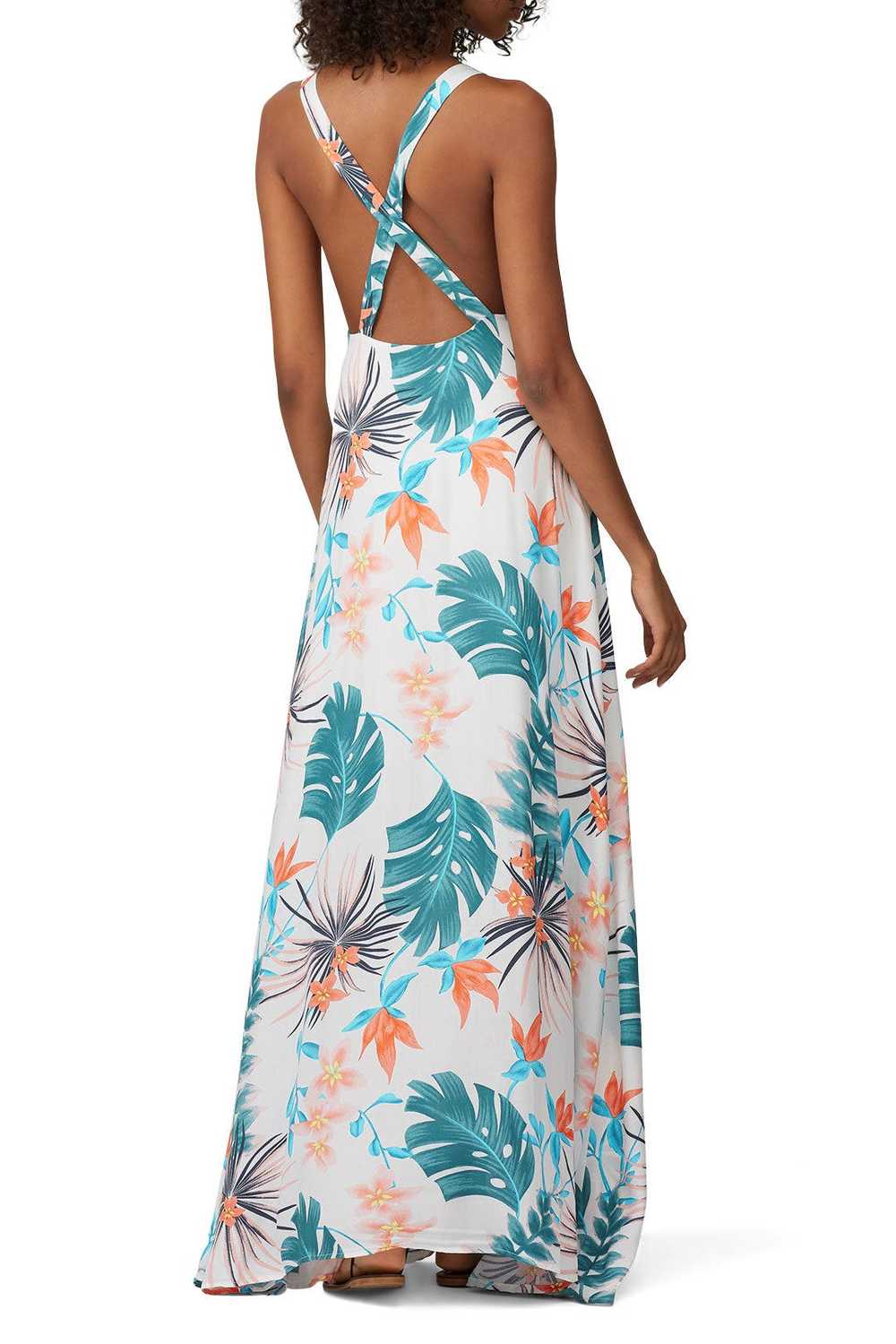 Slate & Willow Palm Printed Maxi - image 3