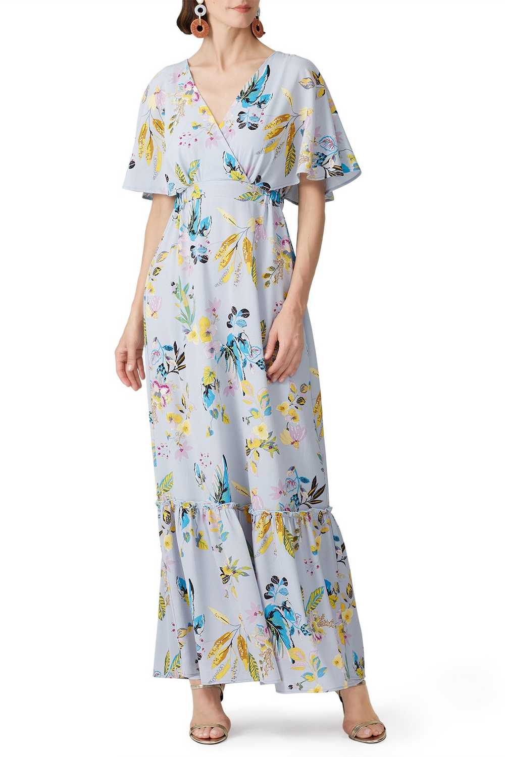 Slate & Willow Floral Dolman Maxi - image 1