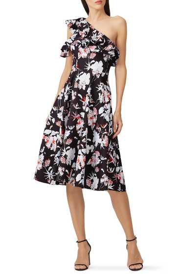 Jason Wu Collection Floral Print One Sleeve Day Dr