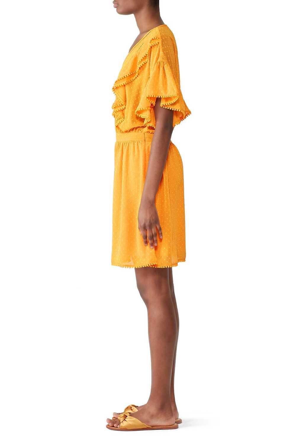 Scotch & Soda Yellow Ruffle Lace Dress - image 3