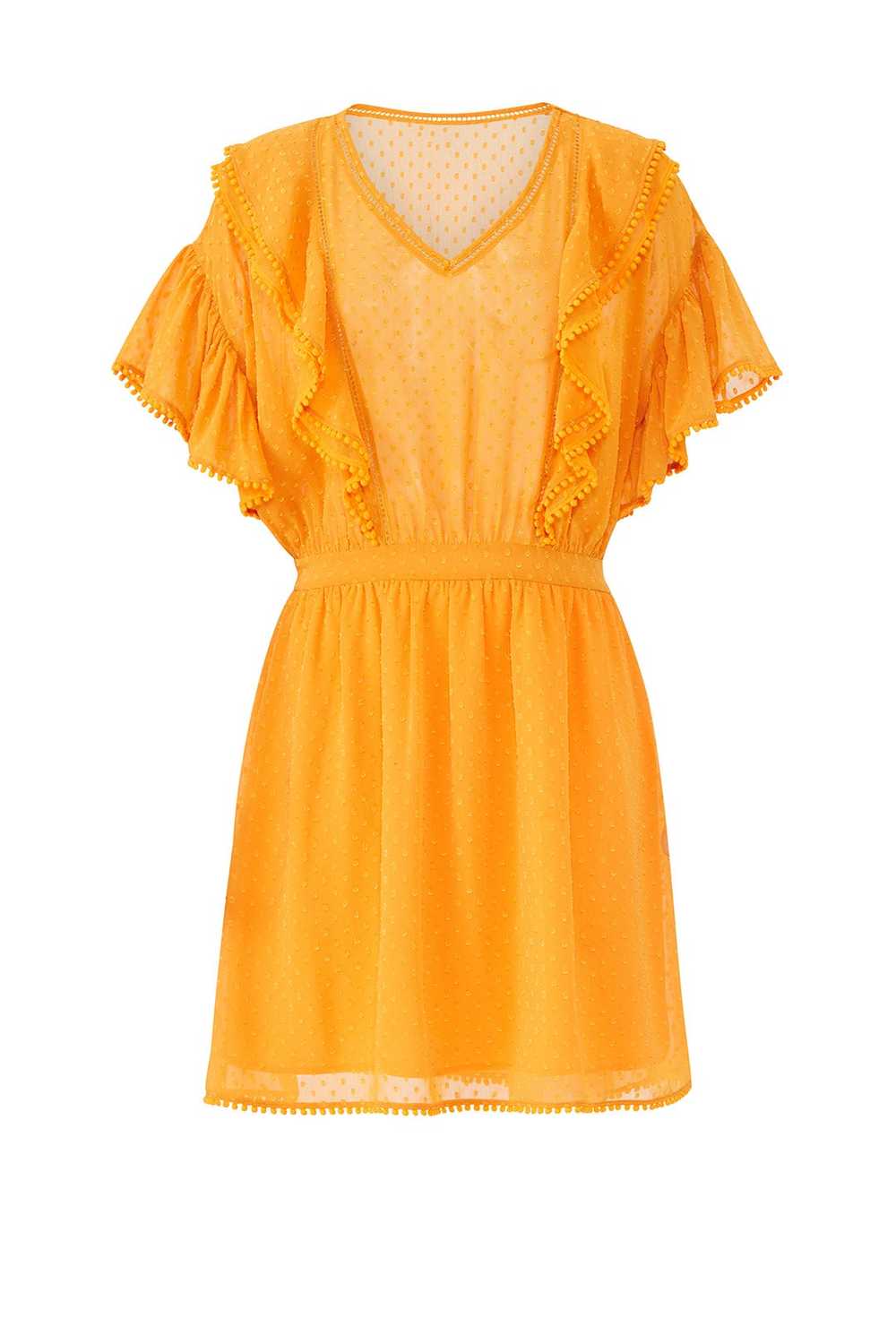 Scotch & Soda Yellow Ruffle Lace Dress - image 4