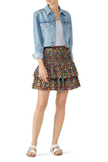 Perseverance London Floral Smocked Skirt