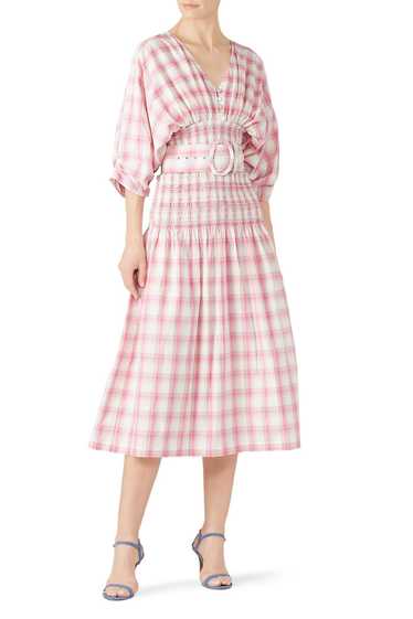 Nicholas Smocked Panel Dress