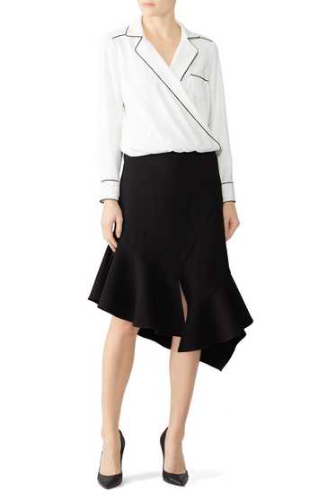 Slate & Willow Ruffled Asymmetrical Skirt