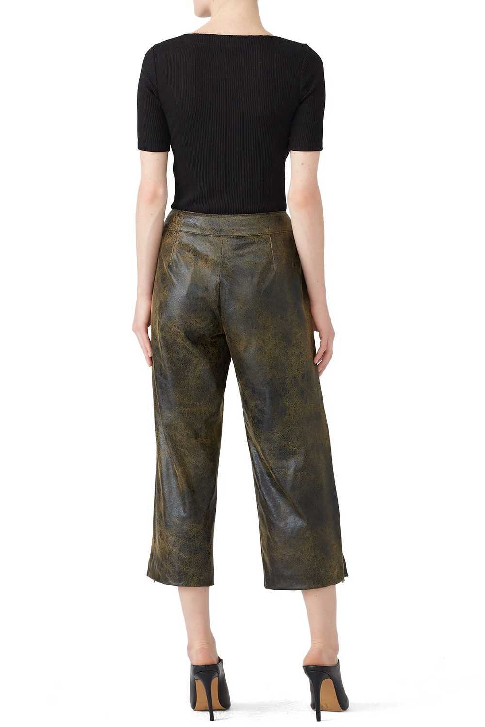 Snider Franz Faux Leather Gaucho Pants - image 2