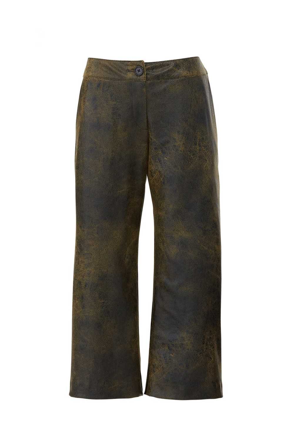 Snider Franz Faux Leather Gaucho Pants - image 4