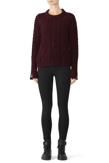 3.1 Phillip Lim Popcorn Cable Wool Pullover - image 1