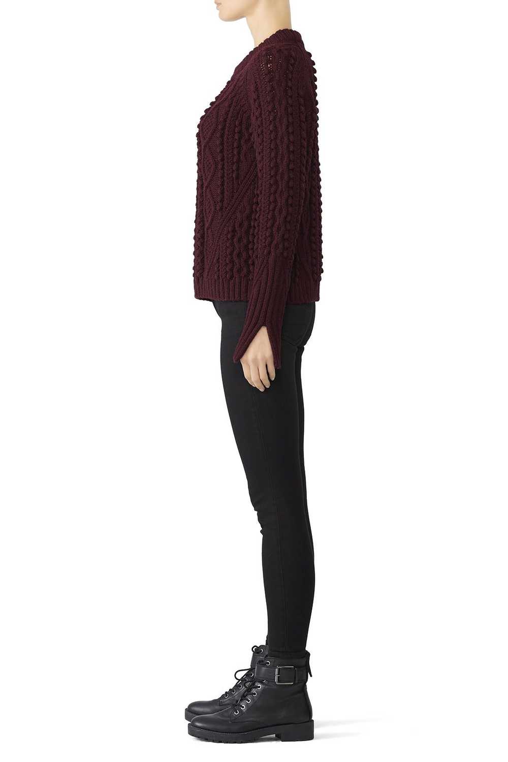 3.1 Phillip Lim Popcorn Cable Wool Pullover - image 3