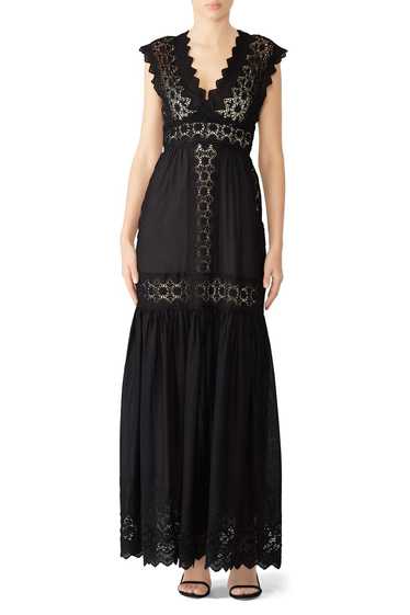 Zara Embroidered Lace Maxi Dress Bloggers Favorite