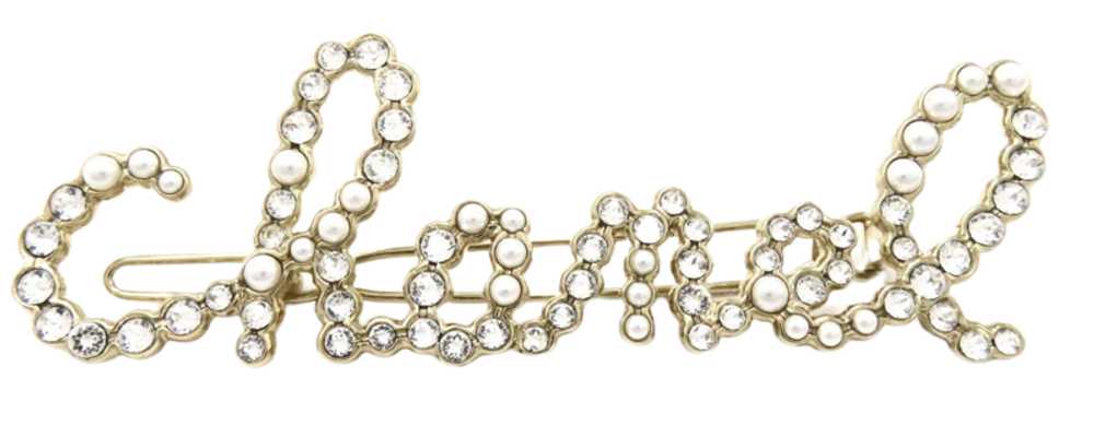 Chanel Chanel Crystal and Faux Pearl Hair Clip - image 1