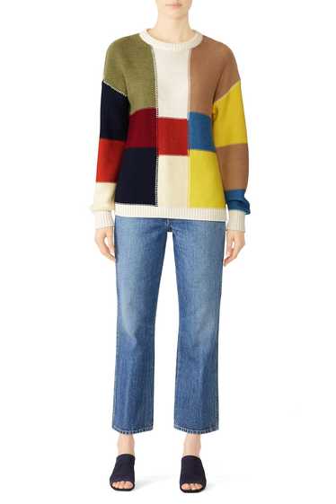 See by Chloé Patchwork Straight Sweater