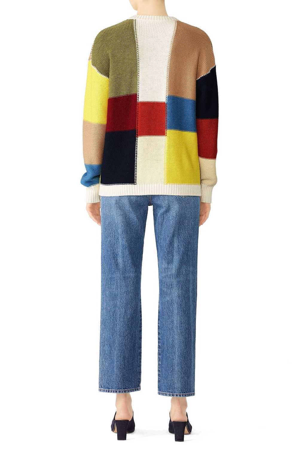 See by Chloé Patchwork Straight Sweater - image 2