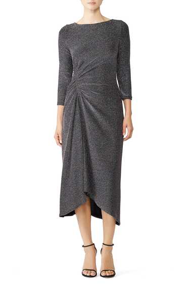 Donna Morgan Metallic Knit Midi Dress