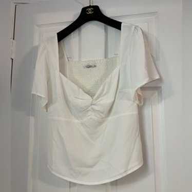 Abercrombie & Fitch Twist Front Flutter Sleeve Bl… - image 1