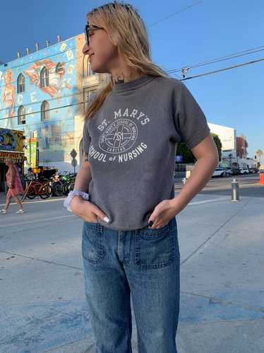 1960s short sleeve raglan sweatshirt - Gem