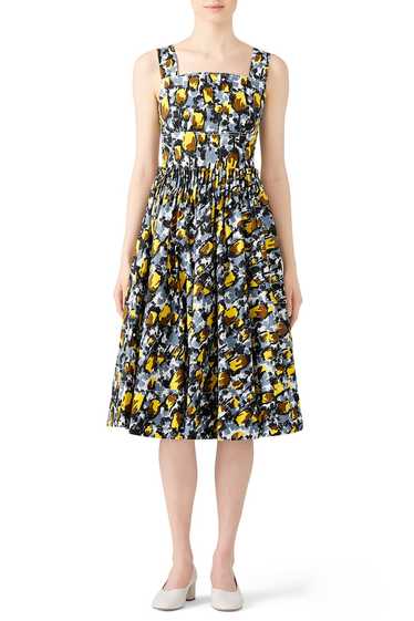 Marni Citrus Full Skirt Dress