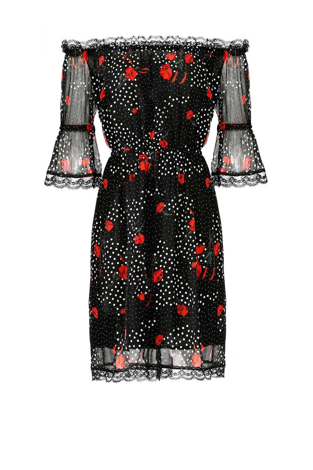 The Kooples Black Popi Print Dress - image 4