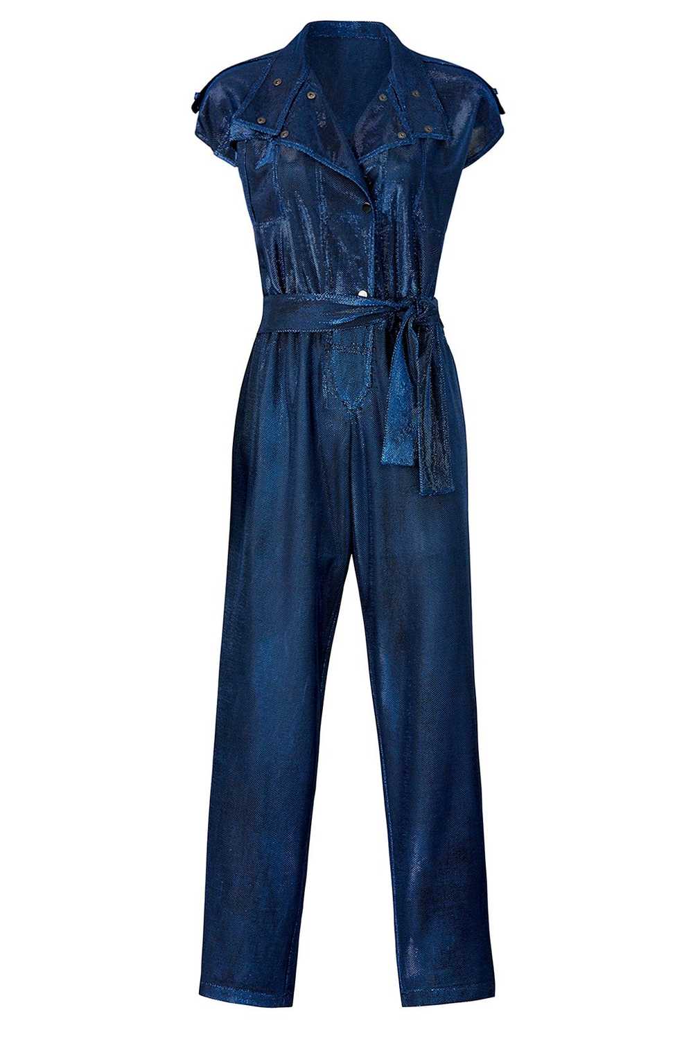 Carolina Ritzler Retro Blue Jumpsuit - image 4
