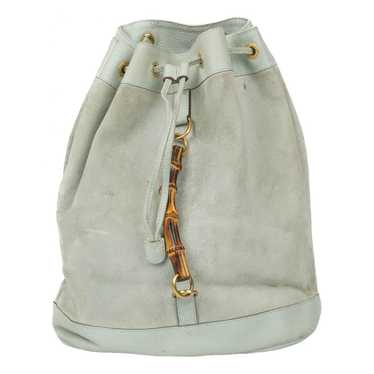 Gucci Vintage Bamboo Sling leather backpack - image 1