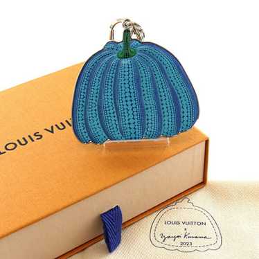 Louis Vuitton Blue Rubber Silvertone Metal LV Soft Bag Charm and Key Holder  - Yoogi's Closet