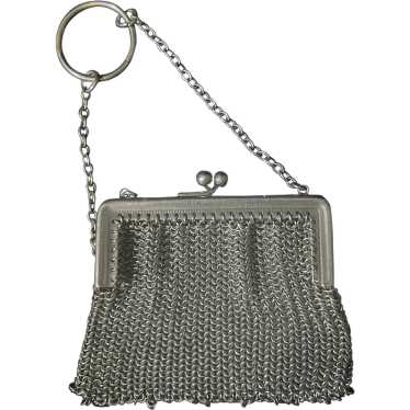 Antique chain 2024 mail/mesh small clutch purse