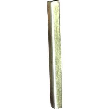 Modern, Minimalist long rectangle Sterling Silver… - image 1