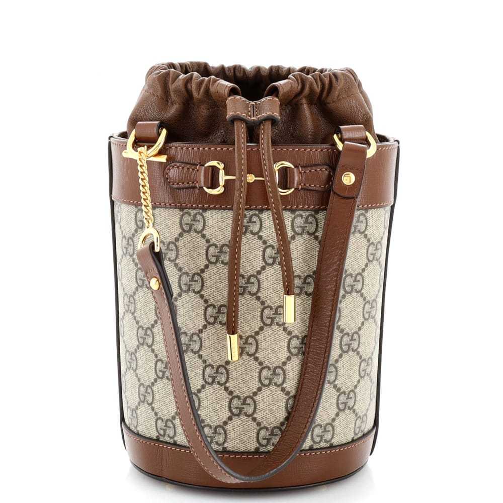 Gucci Horsebit 1955 Bucket leather handbag - image 1