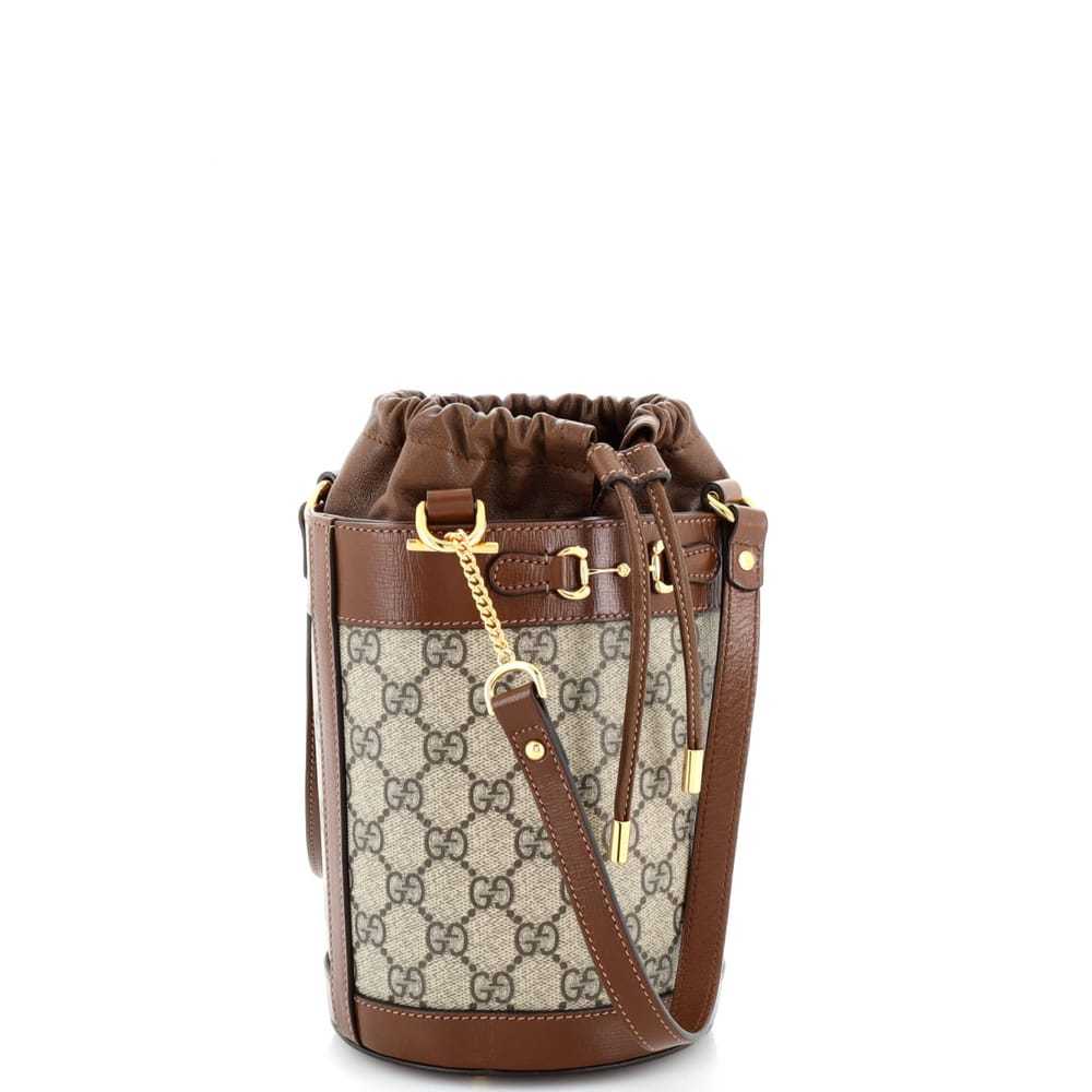 Gucci Horsebit 1955 Bucket leather handbag - image 2