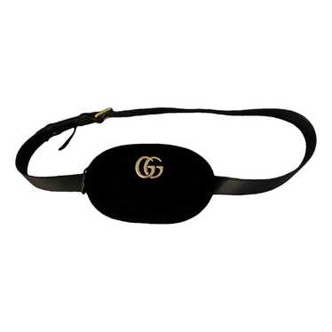 Gucci GG Crystal and Velvet Marmont Matelassé Shoulder Bag W/ Dust Cover  from Ja