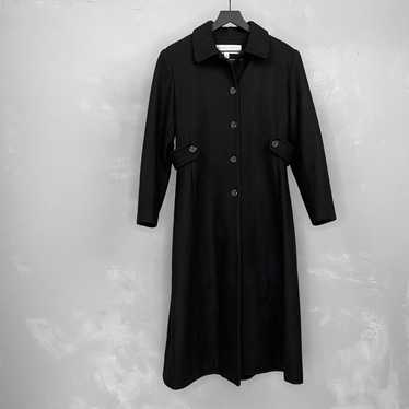 VTG Andrea Marin selling Andover Forstmann Wool Trench Cocoon 70s 80s Parisian 12