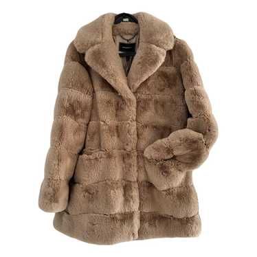 Bcbg Faux Fur Coat With Hood Gem