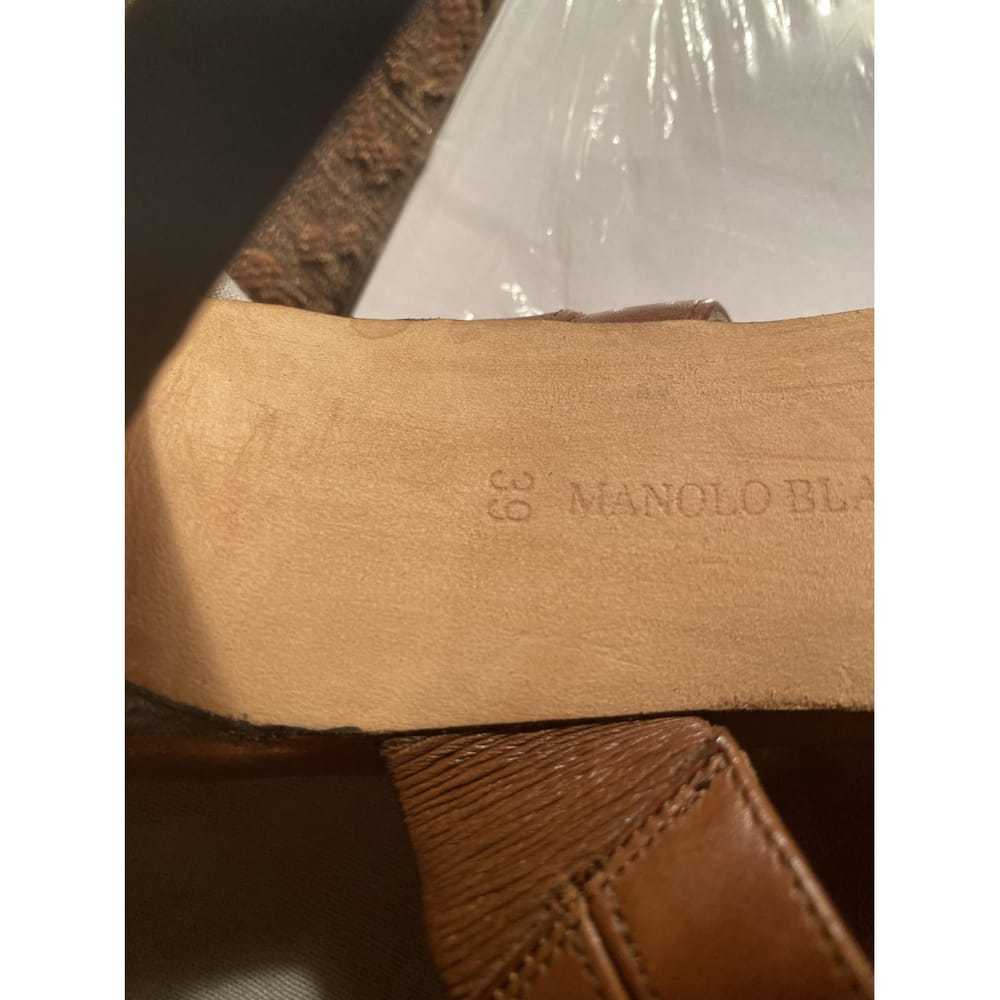 Manolo Blahnik Leather sandal - image 3
