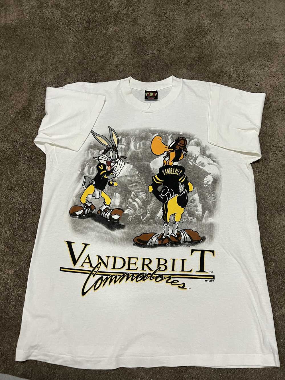 Vintage 1995 Looney Toons Vanderbilt T-Shirt - image 1