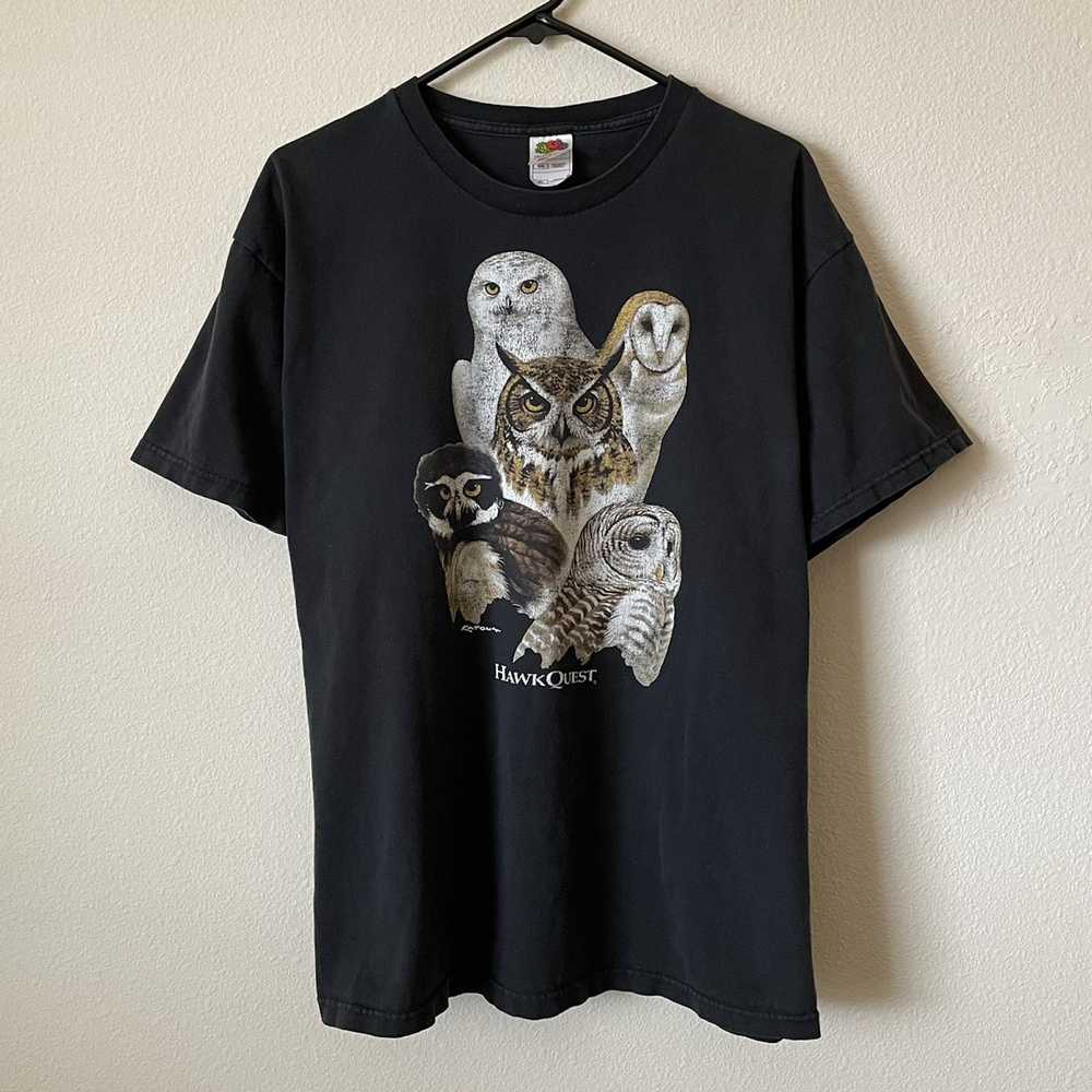 Vintage Vintage Hawk Quest Owl T Shirt - image 1